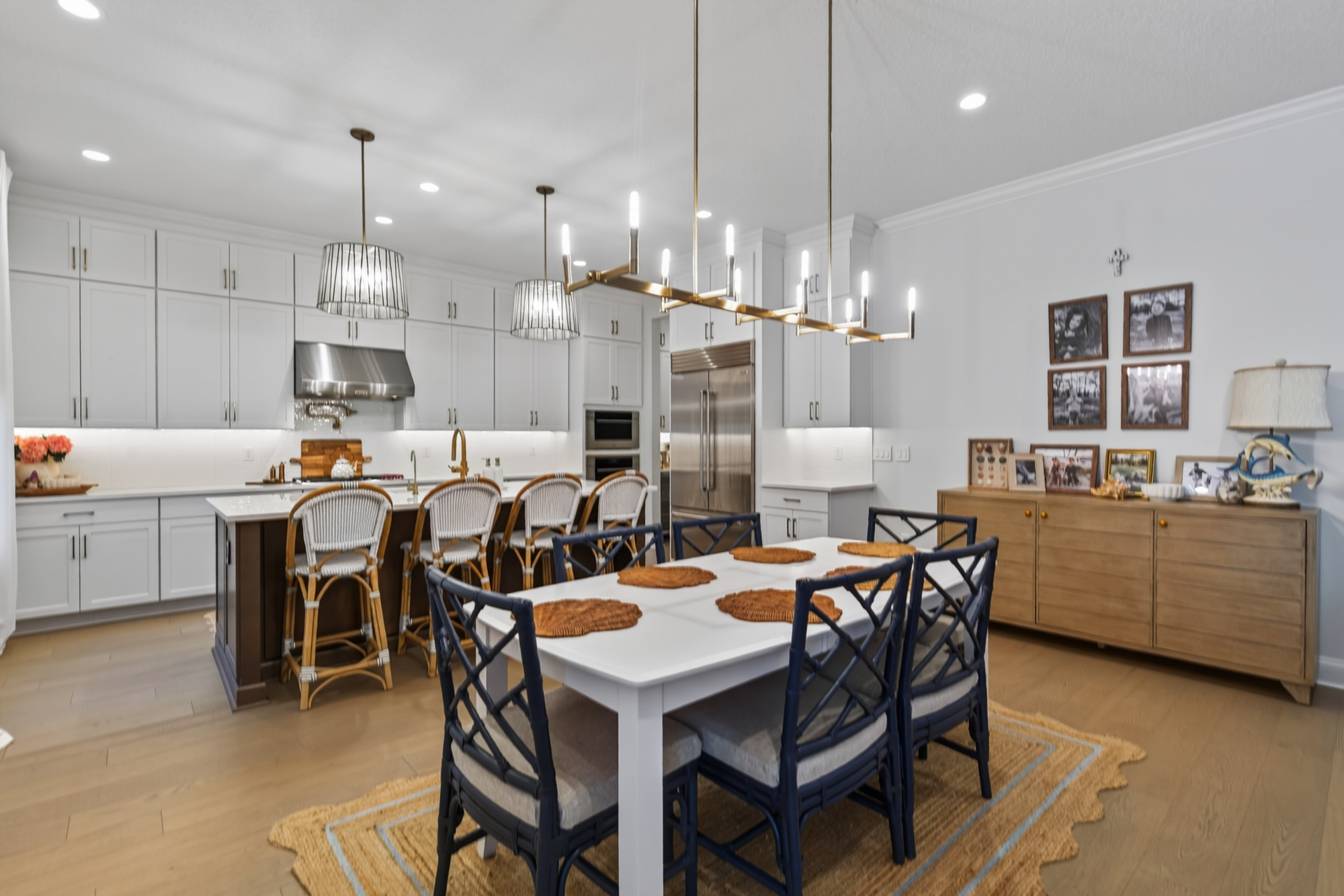 Professional listing photo of a bright Jacksonville dining room